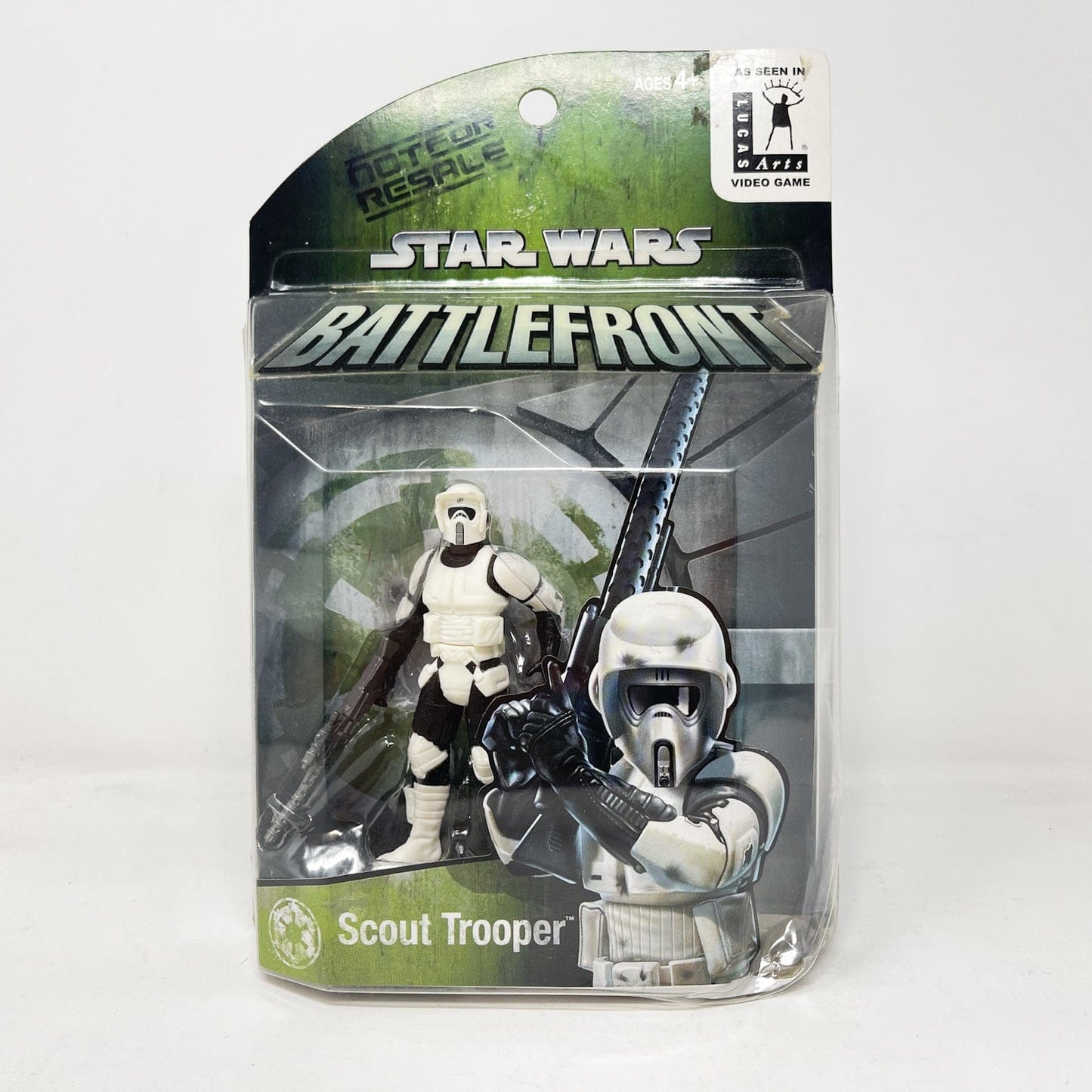 Vintage Hasbro Star Wars Mid MOC Scout Trooper – Hasbro Battlefront 3.75” (2004)