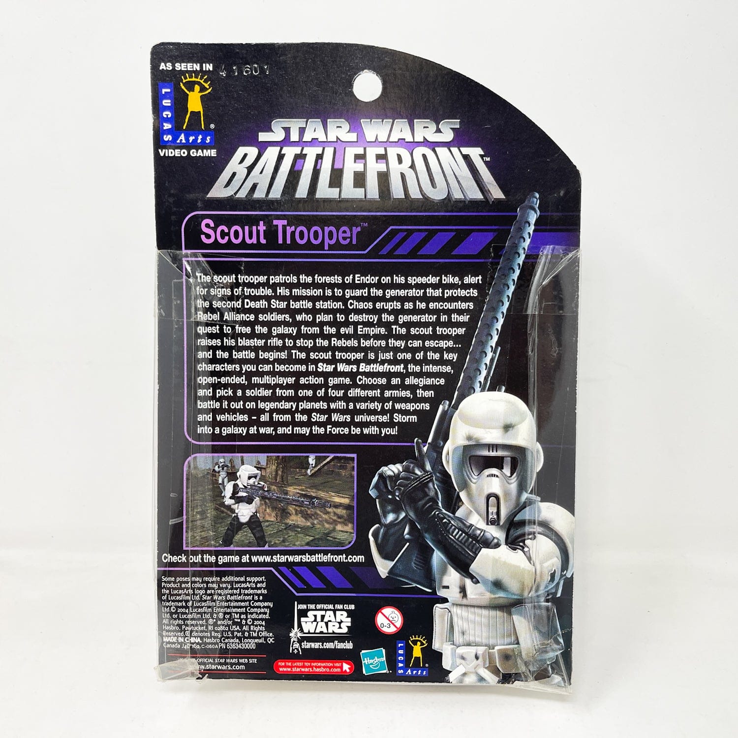 Vintage Hasbro Star Wars Mid MOC Scout Trooper – Hasbro Battlefront 3.75” (2004)