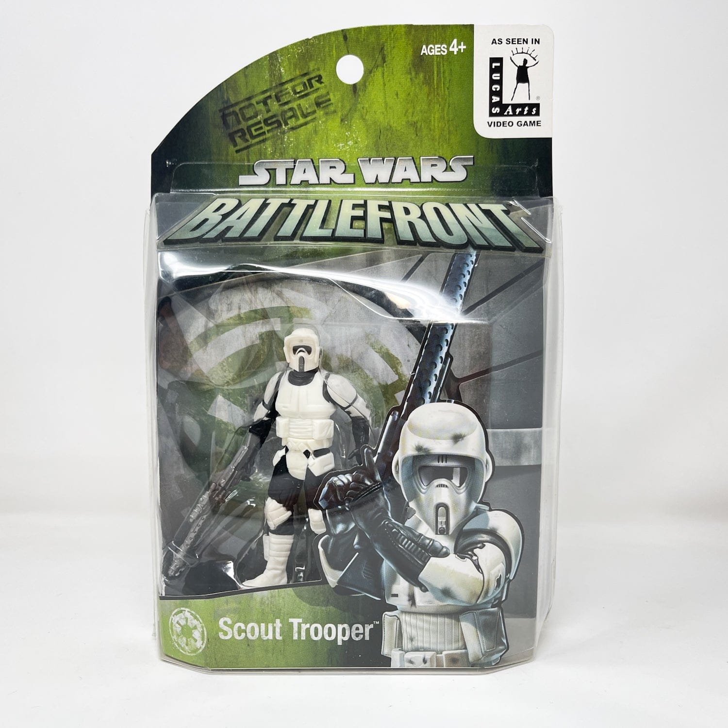 Vintage Hasbro Star Wars Mid MOC Scout Trooper – Hasbro Battlefront 3.75” (2004)