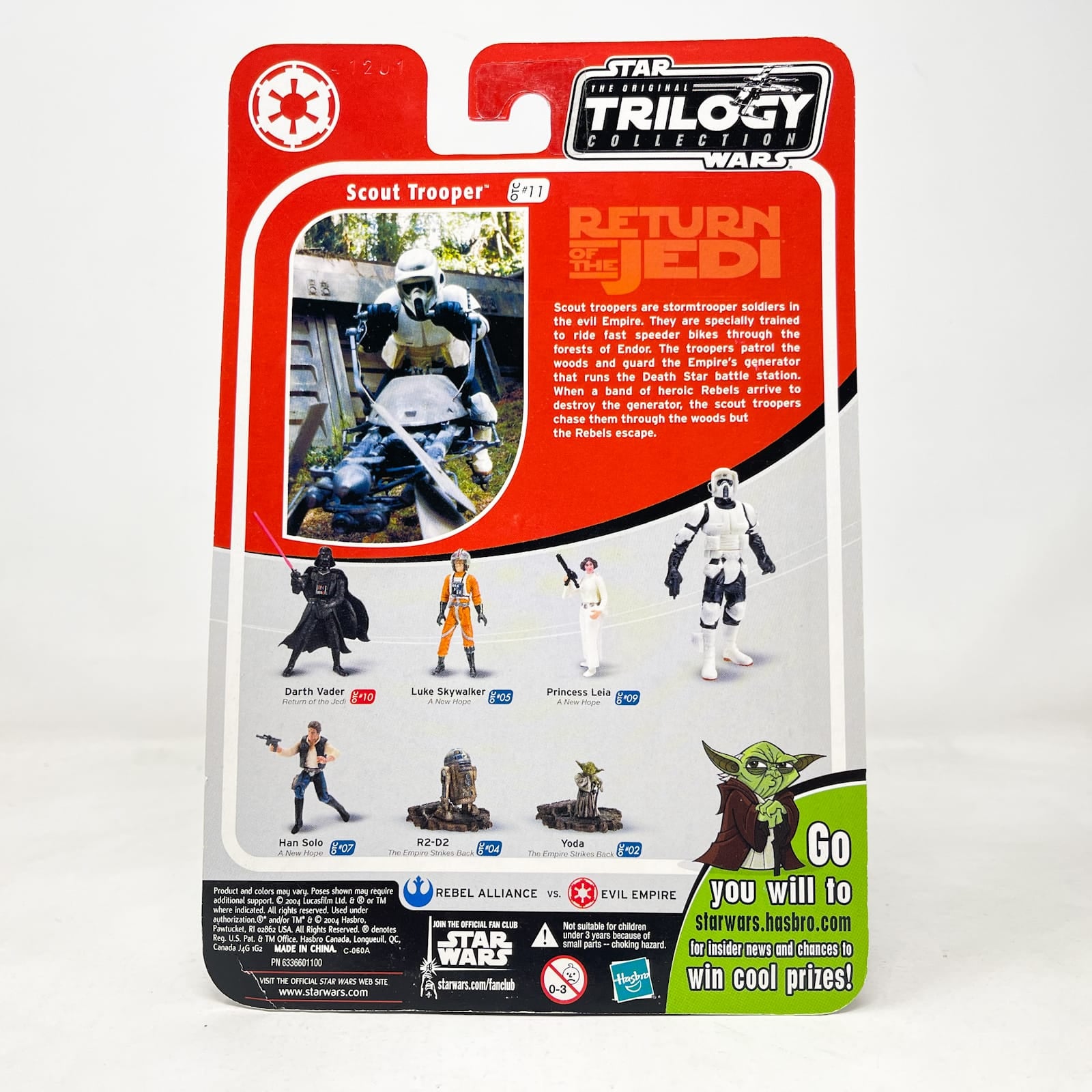 Vintage Hasbro Star Wars Mid MOC Scout Trooper OTC-11 - Hasbro Original Trilogy Collection (2004)