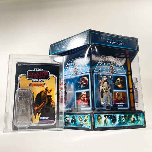 Vintage Hasbro Star Wars Mid MOC SDCC 2012 Carbonite Chamber Collector's Pack w/ Jar Jar in Carbonite - Hasbro Vintage Collection Lost Line (2012)