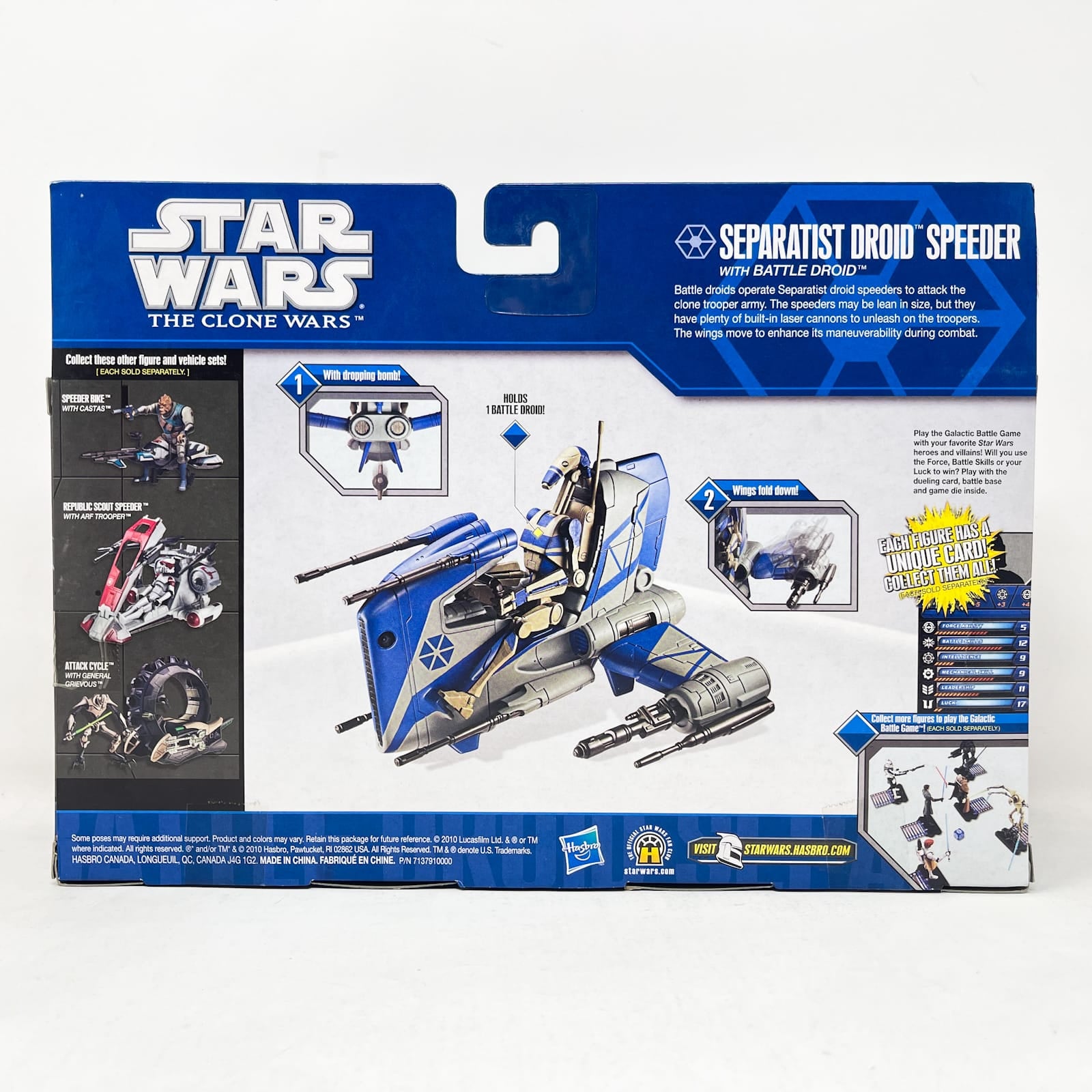 Vintage Hasbro Star Wars Mid MOC Separatist Droid Speeder with Battle Droid – Hasbro Star Wars The Clone Wars (2010)