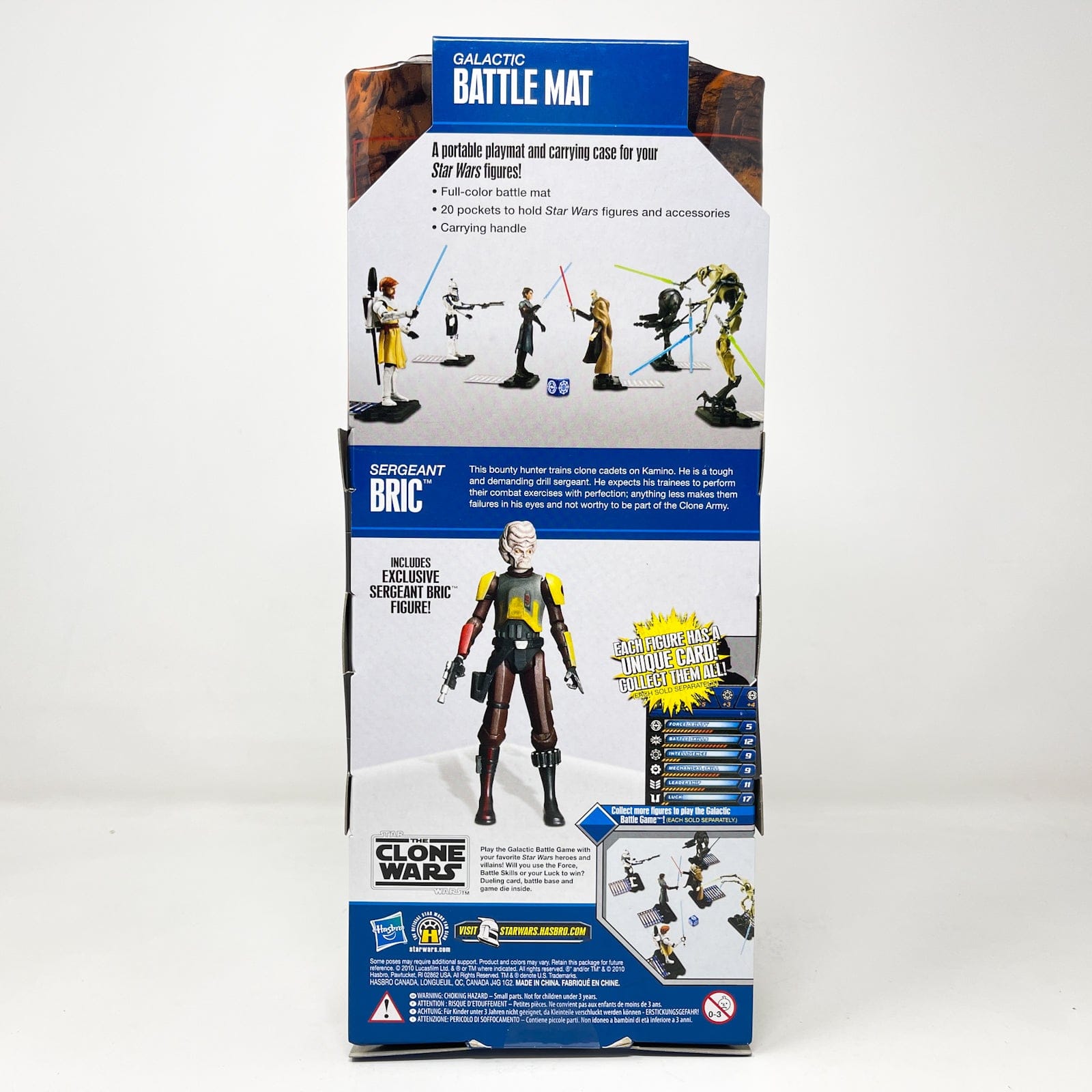 Vintage Hasbro Star Wars Mid MOC Sergeant Bric w/ Galactic Battle Mat – Hasbro The Clone Wars (Mail-In Exclusive) 2010
