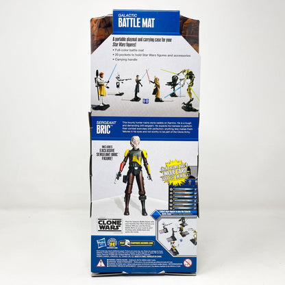 Vintage Hasbro Star Wars Mid MOC Sergeant Bric w/ Galactic Battle Mat – Hasbro The Clone Wars (Mail-In Exclusive) 2010