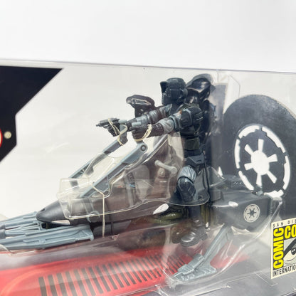 Vintage Hasbro Star Wars Mid MOC Shadow Scout with Speeder Bike - Hasbro30th Anniversary SDCC Exclusive (2007)