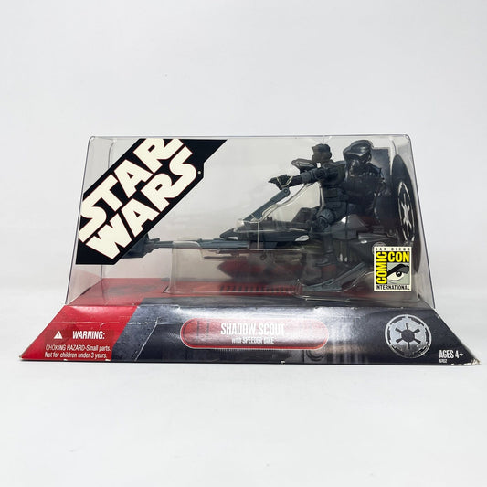 Vintage Hasbro Star Wars Mid MOC Shadow Scout with Speeder Bike - Hasbro30th Anniversary SDCC Exclusive (2007)