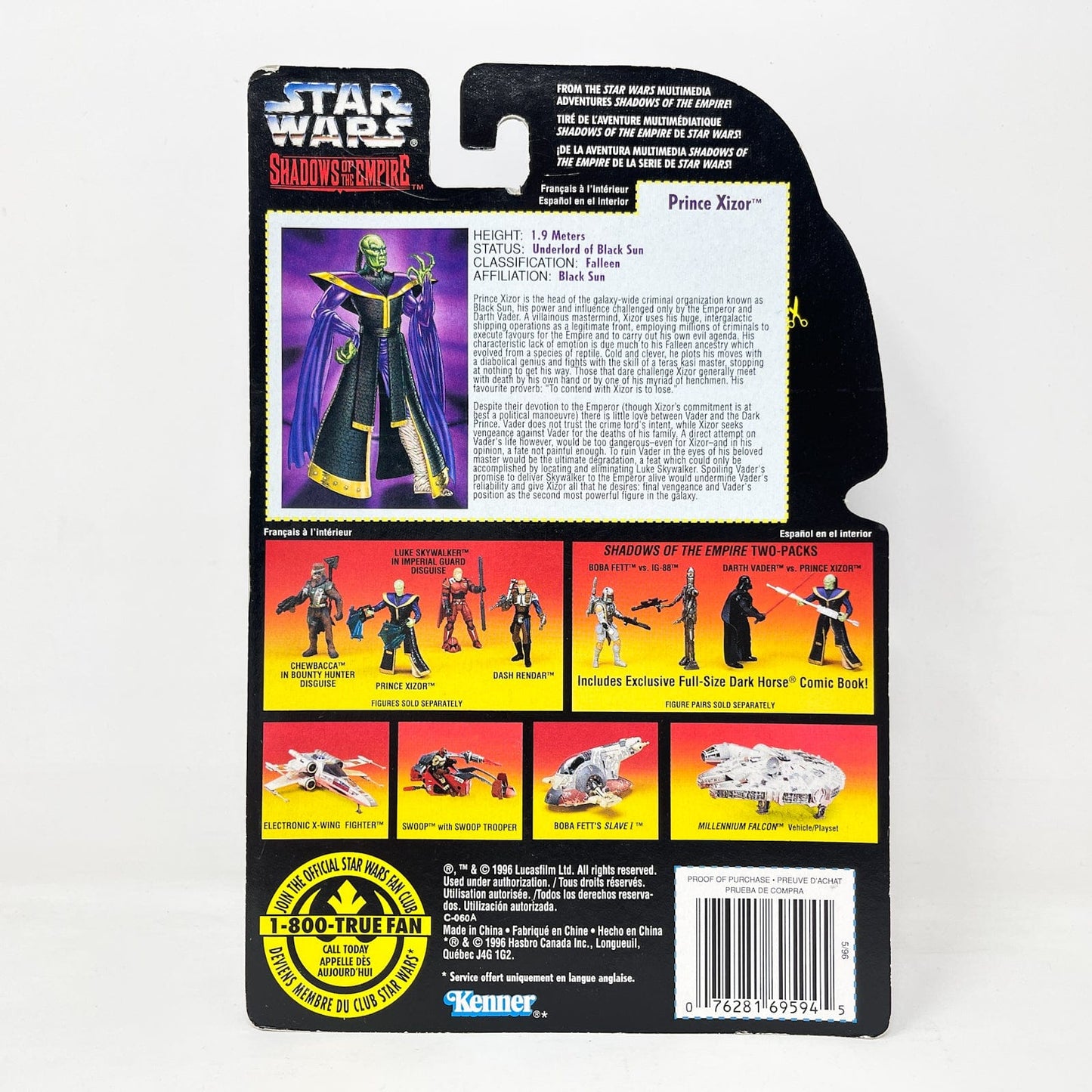 Vintage Hasbro Star Wars Mid MOC Shadows of the Empire - Complete Set of 5 - Kenner Power of the Force 1996