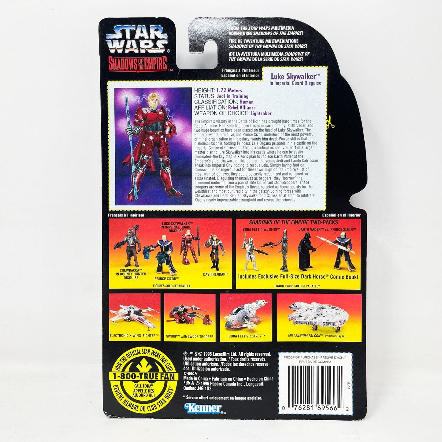 Vintage Hasbro Star Wars Mid MOC Shadows of the Empire - Complete Set of 5 - Kenner Power of the Force 1996