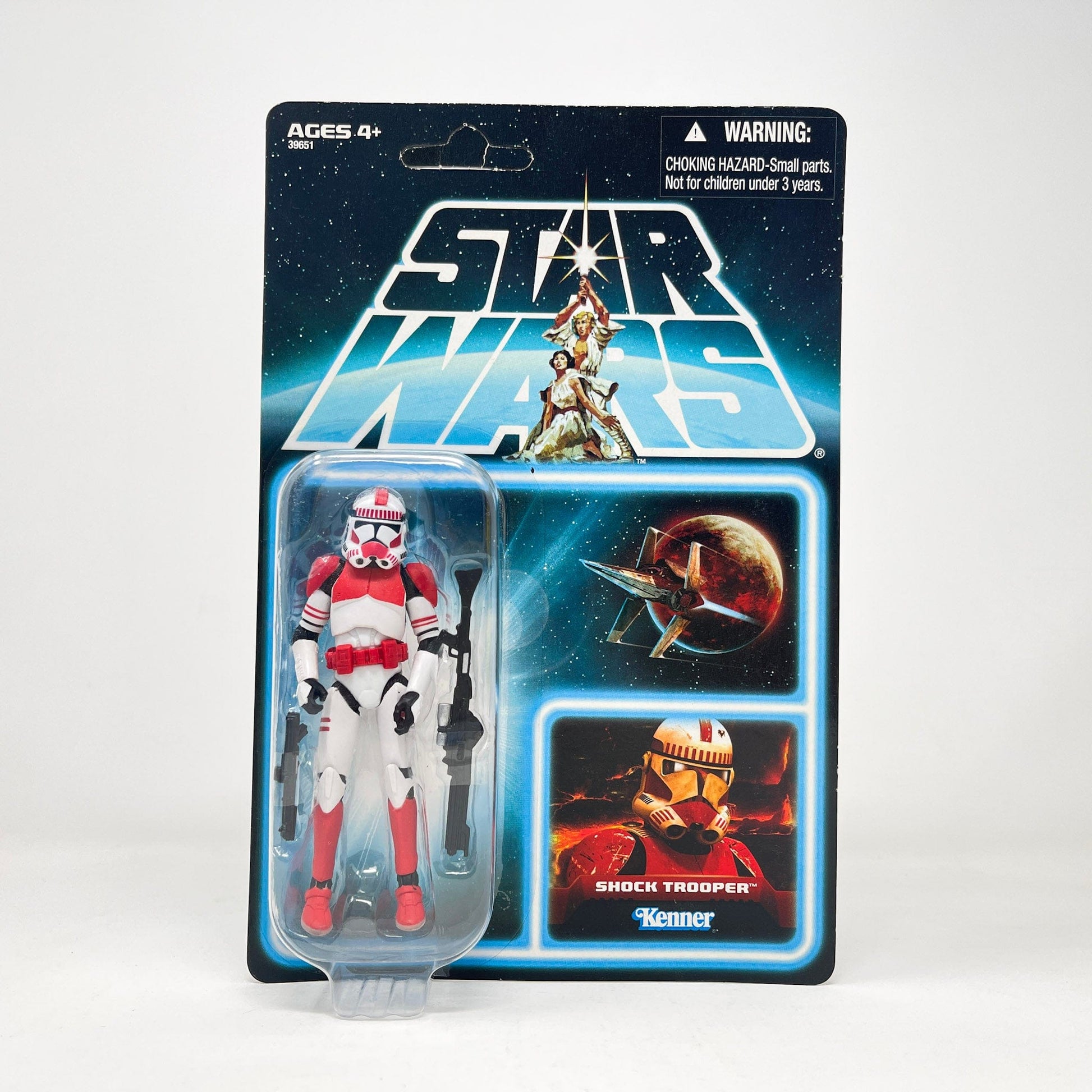 Vintage Hasbro Star Wars Mid MOC Shock Trooper EP303 (Unpunched) - Hasbro Vintage Collection 2012 Lost Line Star Wars Action Figure