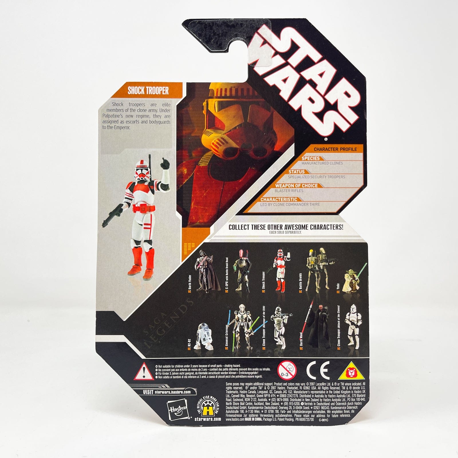 Vintage Hasbro Star Wars Mid MOC Shock Trooper - Hasbro 30th Anniversary Collection 3.75"