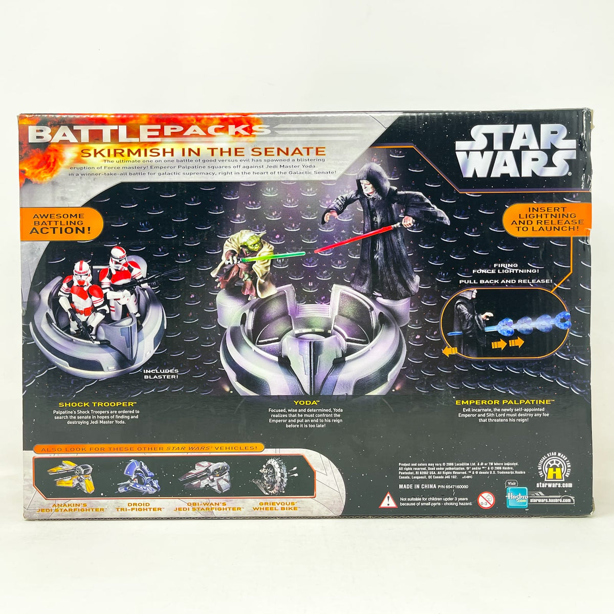 Vintage Hasbro Star Wars Mid MOC Skirmish in the Senate Battle Pack # - Hasbro Saga Collection (2007)