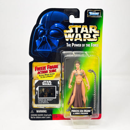 Vintage Hasbro Star Wars Mid MOC Slave Leia (Princess Leia Organa as Jabba's Prisoner) - Kenner Power of the Force (POTF2) Star Wars Action Figure