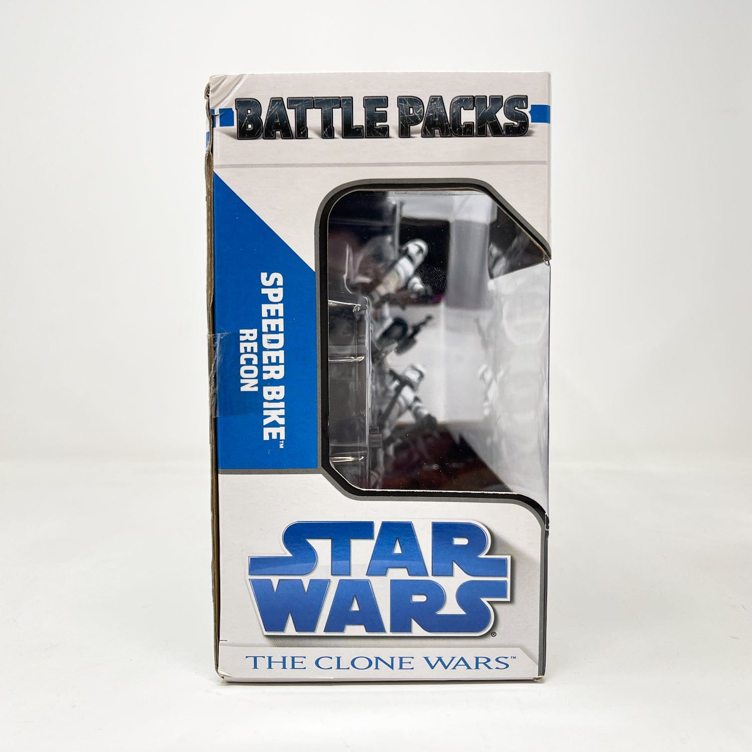 Vintage Hasbro Star Wars Mid MOC Speeder Bike Recon - Hasbro Battle Pack Clone Wars 3.75"