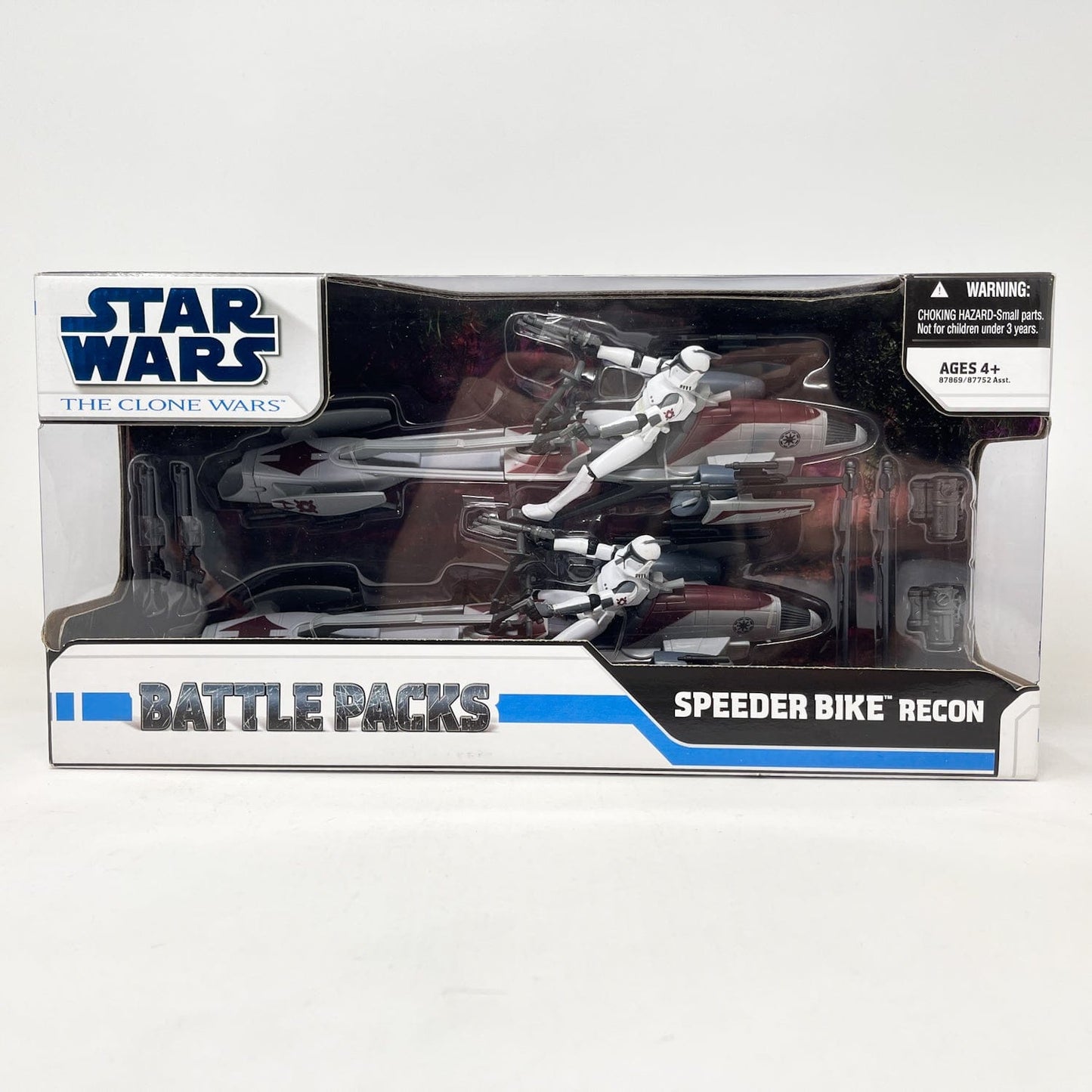 Vintage Hasbro Star Wars Mid MOC Speeder Bike Recon - Hasbro Battle Pack Clone Wars 3.75"