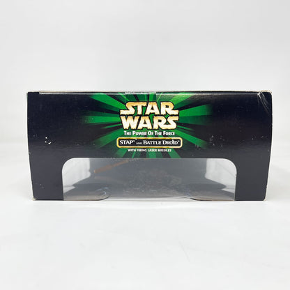 Vintage Hasbro Star Wars Mid MOC STAP & Battle Droid  - Hasbro Power of the Force 2 (POTF2 1999)