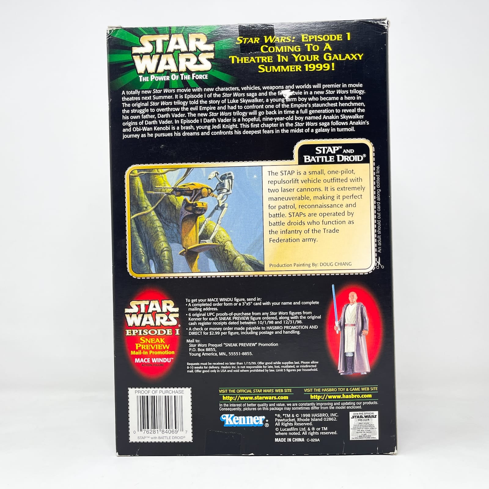 Vintage Hasbro Star Wars Mid MOC STAP & Battle Droid  - Hasbro Power of the Force 2 (POTF2 1999)