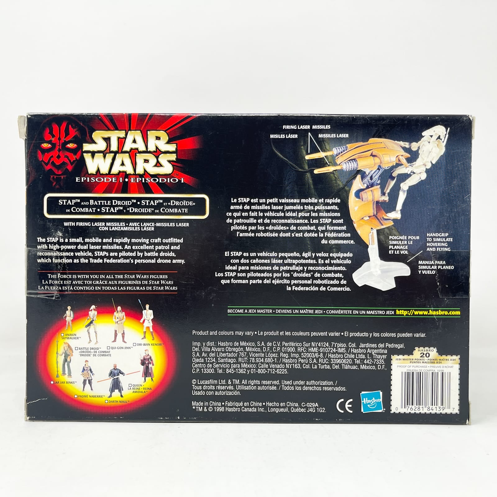 Vintage Hasbro Star Wars Mid MOC STAP & Battle Droid  - Hasbro The Phantom Menace (1999)