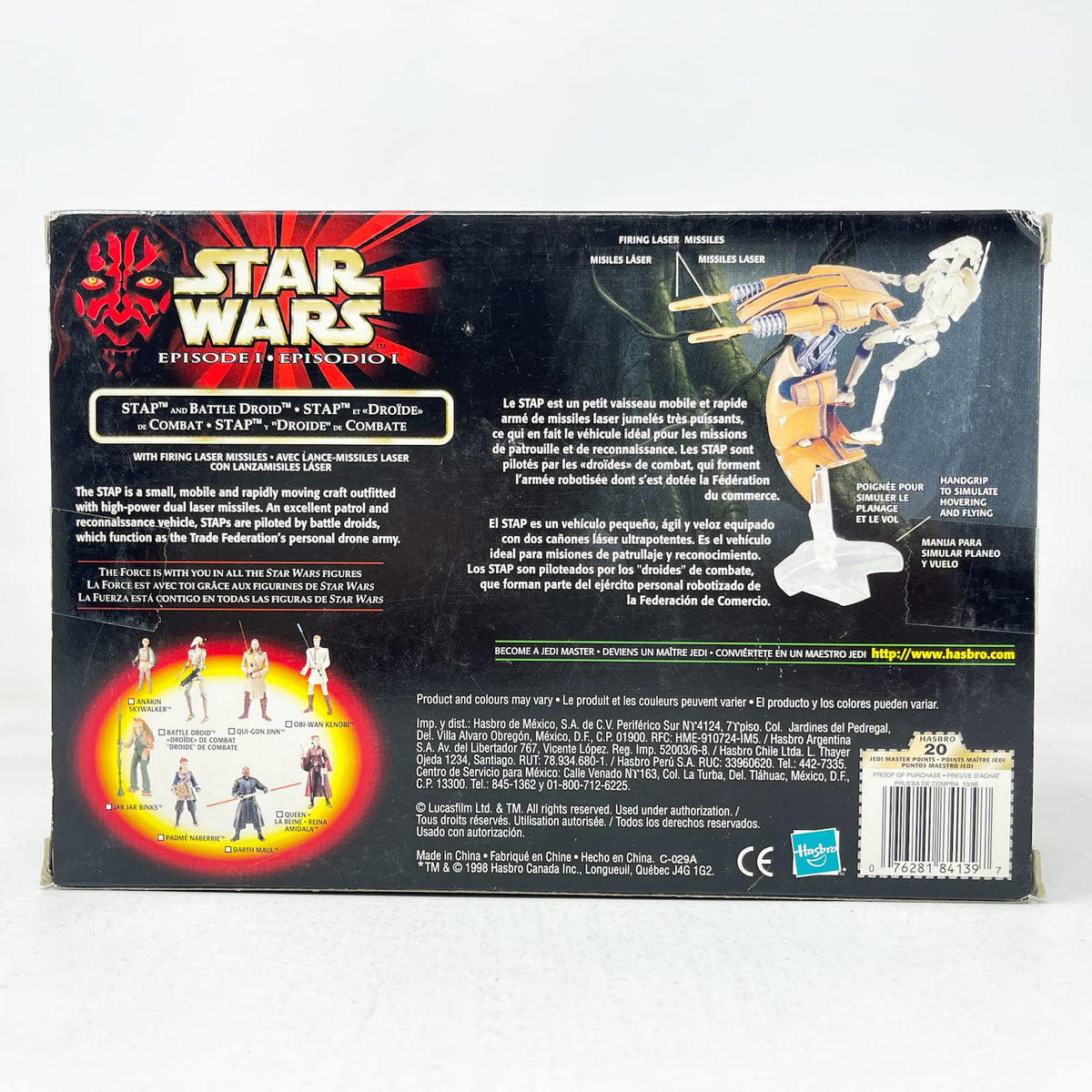 Vintage Hasbro Star Wars Mid MOC STAP & Battle Droid  - Hasbro The Phantom Menace (1999)
