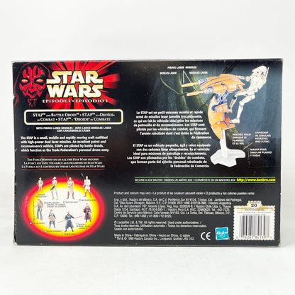 Vintage Hasbro Star Wars Mid MOC STAP & Battle Droid  - Hasbro The Phantom Menace (1999)