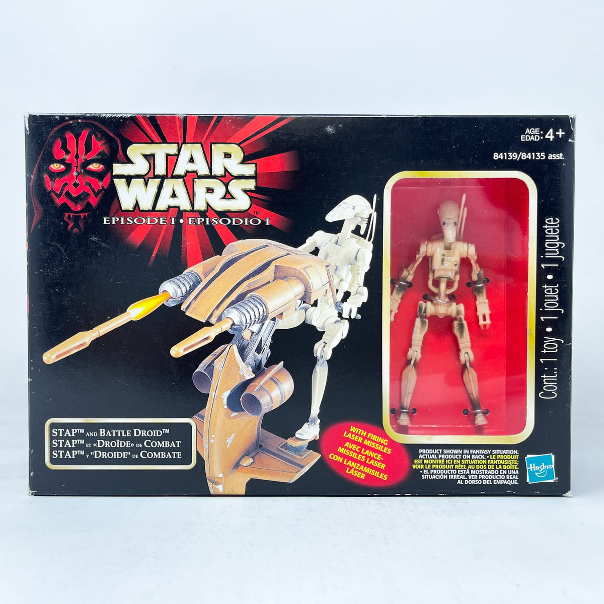 Vintage Hasbro Star Wars Mid MOC STAP & Battle Droid  - Hasbro The Phantom Menace (1999)