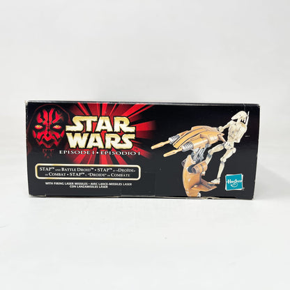 Vintage Hasbro Star Wars Mid MOC STAP & Battle Droid  - Hasbro The Phantom Menace (1999)