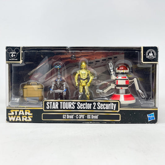 Vintage Hasbro Star Wars Mid MOC STAR TOURS Sector 2 Security  Multipack - 3.75" Hasbro Disney Parks Star Wars - MISB