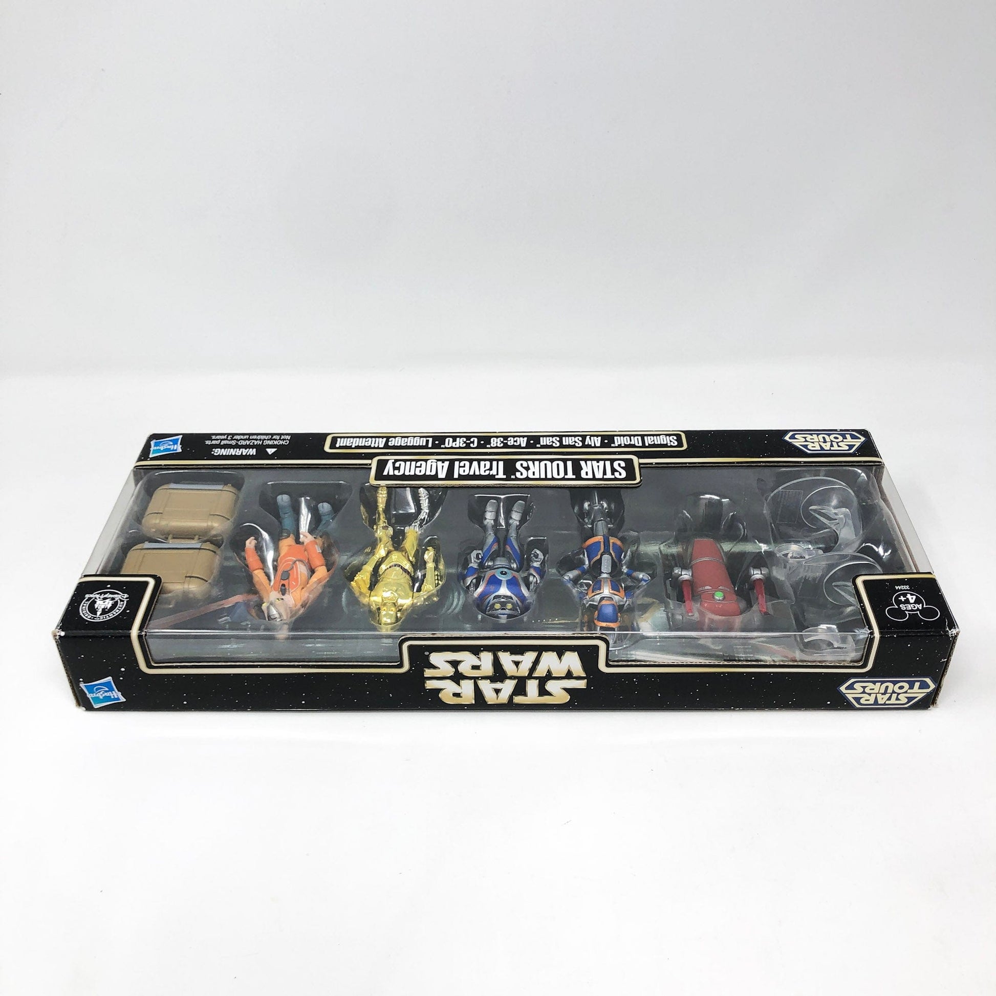 Vintage Hasbro Star Wars Mid MOC STAR TOURS Travel Agency - 5 Figure Set - 3.75" Hasbro Disney Parks Star Wars - MISB