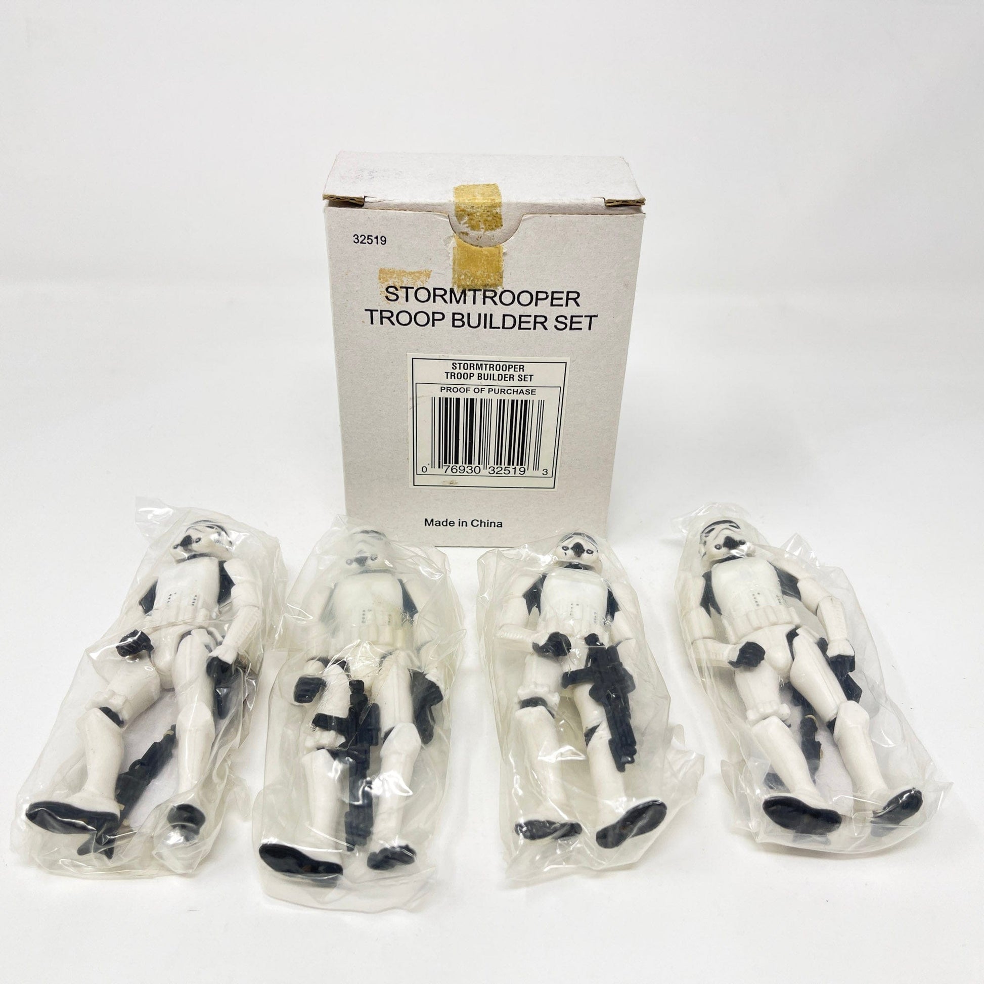 Vintage Hasbro Star Wars Mid MOC STAR WARS Fan Club (1997) Stormtrooper Builder Set - Hasbro Power of the Force (POTF2) Mail Away 4-Pack
