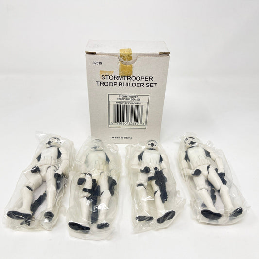 Vintage Hasbro Star Wars Mid MOC STAR WARS Fan Club (1997) Stormtrooper Builder Set - Hasbro Power of the Force (POTF2) Mail Away 4-Pack