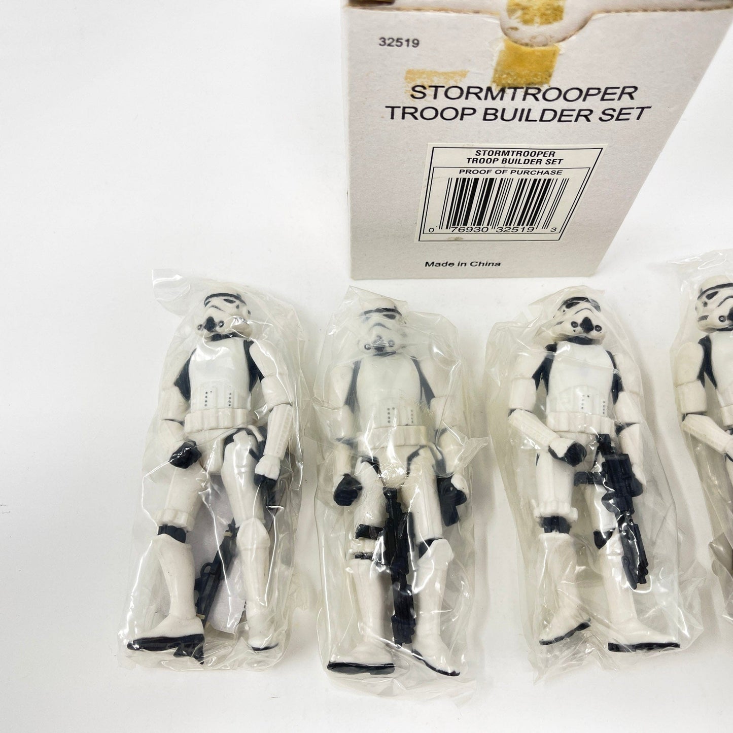 Vintage Hasbro Star Wars Mid MOC STAR WARS Fan Club (1997) Stormtrooper Builder Set - Hasbro Power of the Force (POTF2) Mail Away 4-Pack