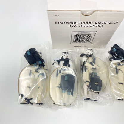 Vintage Hasbro Star Wars Mid MOC STAR WARS Fan Club (1997) Stormtrooper Builder Set III (Sandtroopers) - Hasbro Power of the Force (POTF2) Mail Away