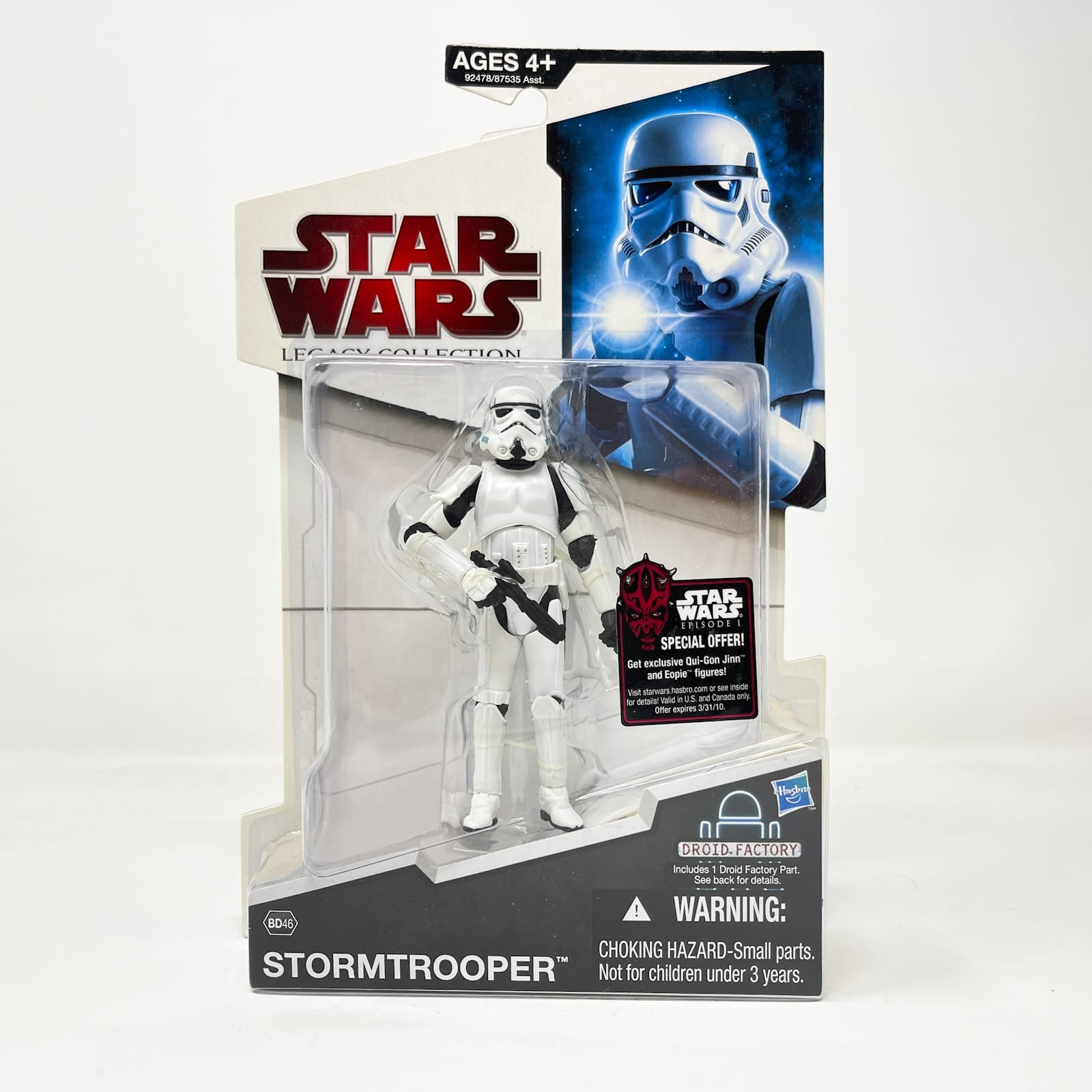 Vintage Hasbro Star Wars Mid MOC Stormtrooper BD46 - Hasbro Legacy Collection 3.75"