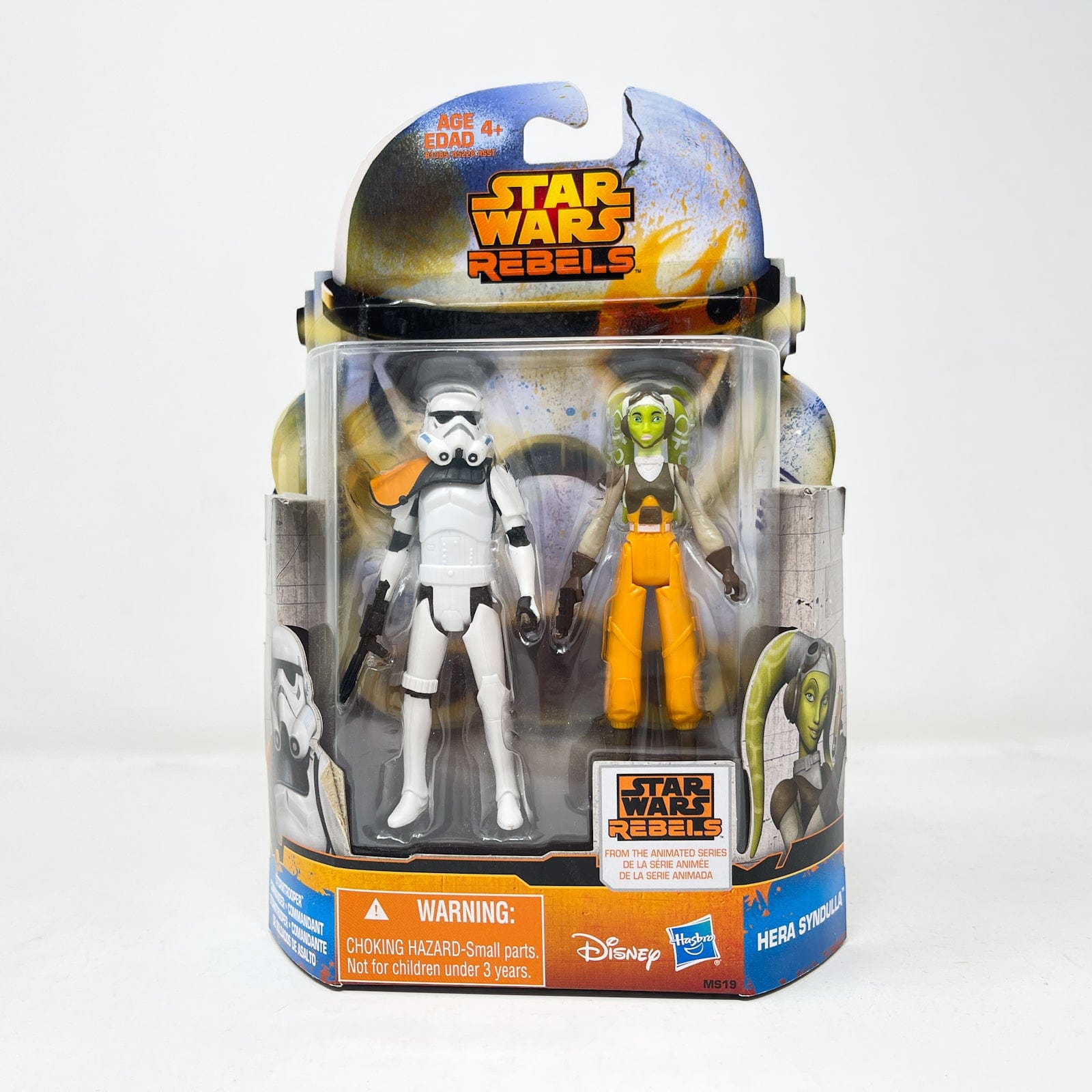 Vintage Hasbro Star Wars Mid MOC Stormtrooper Commander & Hera Syndulla MS19 - Hasbro 2015 Rebels Mission Series 3.75" Star Wars Action Figure 2 Pack