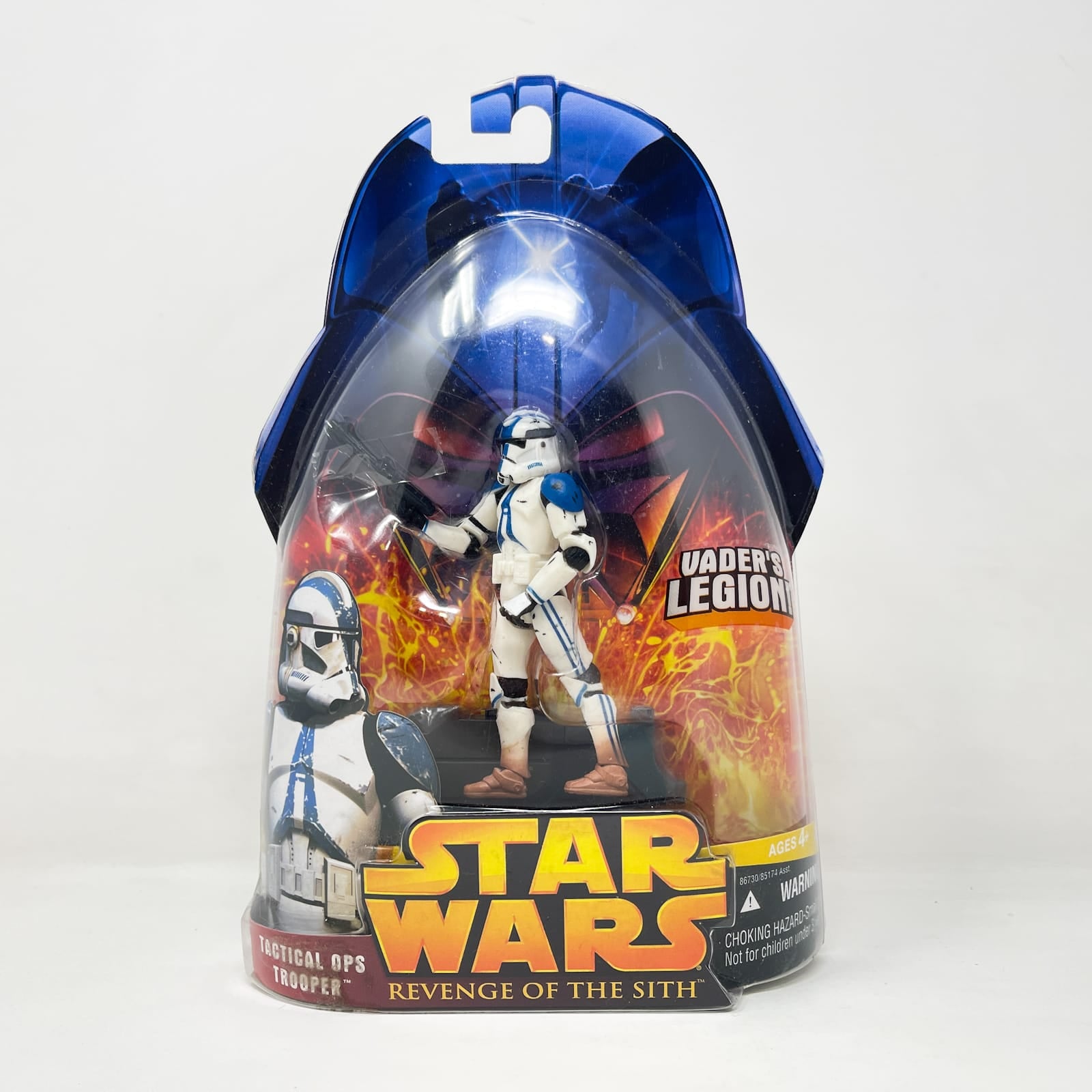Vintage Hasbro Star Wars Mid MOC Tactical Ops Trooper (501st) #65 - Hasbro ROTS 2005