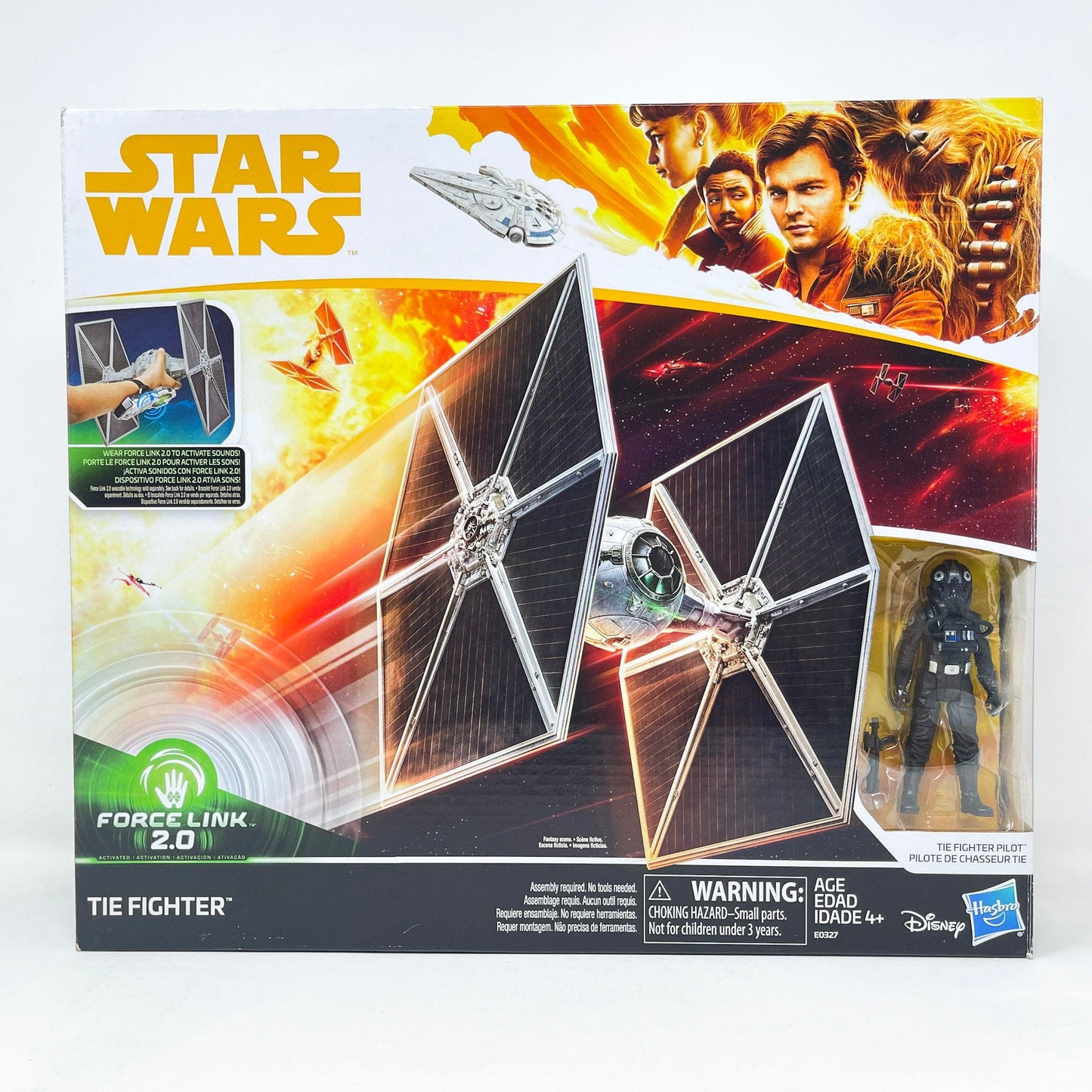 Vintage Hasbro Star Wars Mid MOC TIE Fighter with Pilot (Solo) - Hasbro 2017 3.75" Star Wars Action Ship