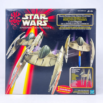 Vintage Hasbro Star Wars Mid MOC Trade Federation Droid Fighters - Hasbro The Phantom Menace (1999)