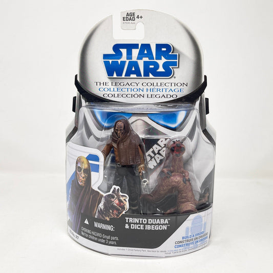 Vintage Hasbro Star Wars Mid MOC Trinto Duaba & Dice Ibegon (BD 37) Cantina Aliens - Hasbro 2009 Legacy Collection Saga Legends Star Wars Action Figure