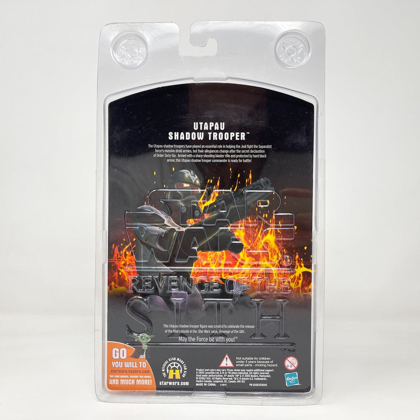 Vintage Hasbro Star Wars Mid MOC Utapau Shadow Trooper - Hasbro ROTS 2005 Target Exclusive