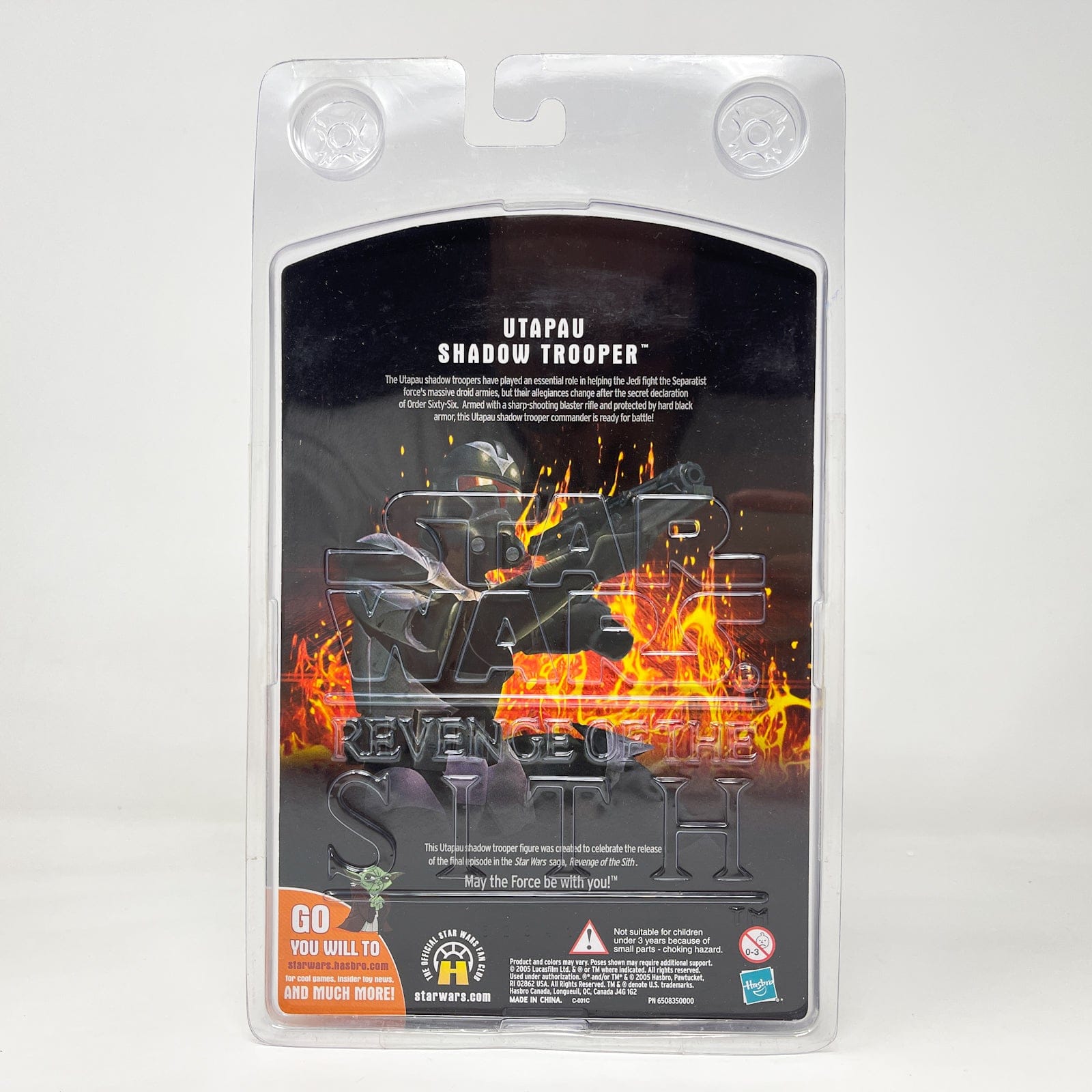 Vintage Hasbro Star Wars Mid MOC Utapau Shadow Trooper - Hasbro ROTS 2005 Target Exclusive