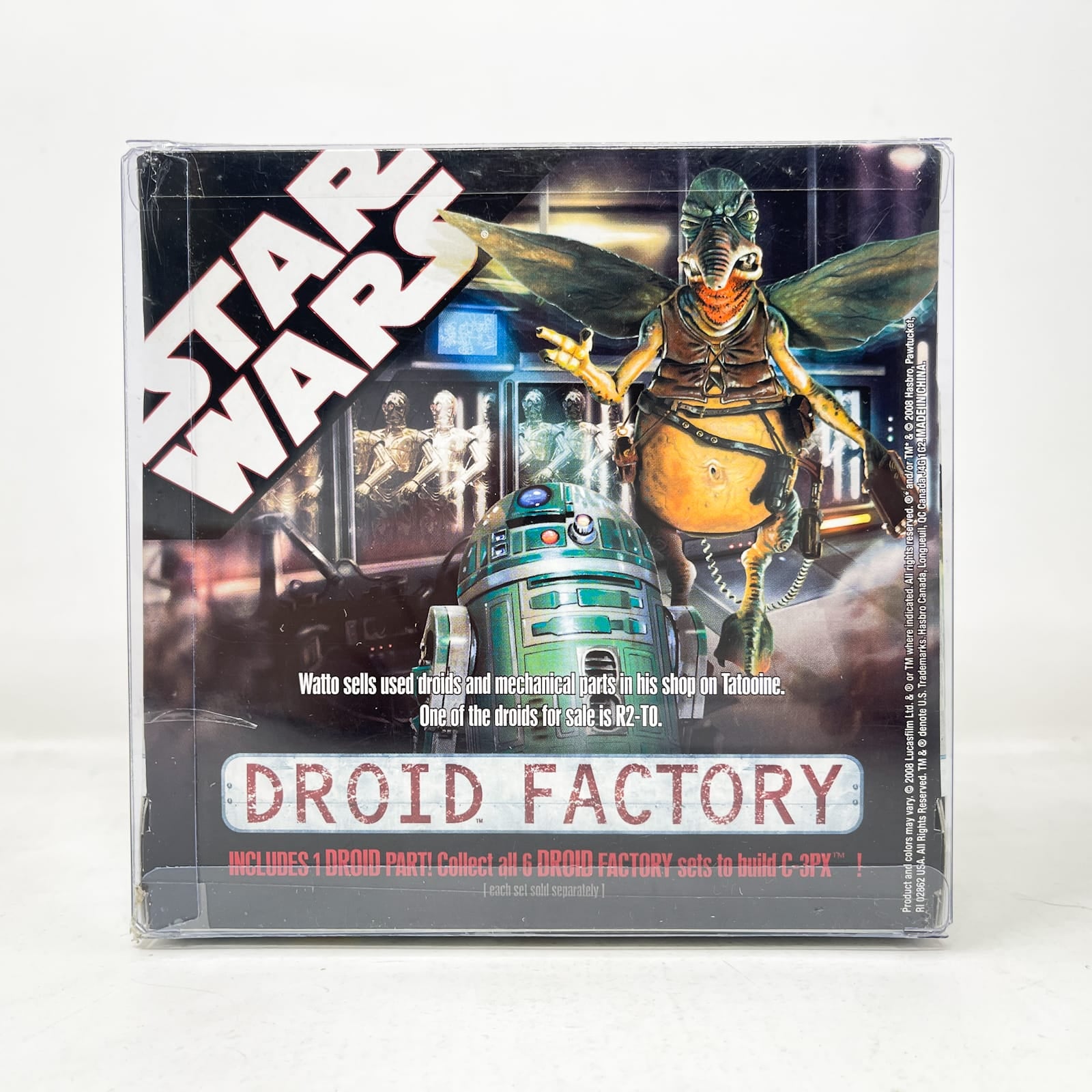 Vintage Hasbro Star Wars Mid MOC Watto and R2-T0 (Droid Factory 5 of 6) - Hasbro Legacy Collection (2008)
