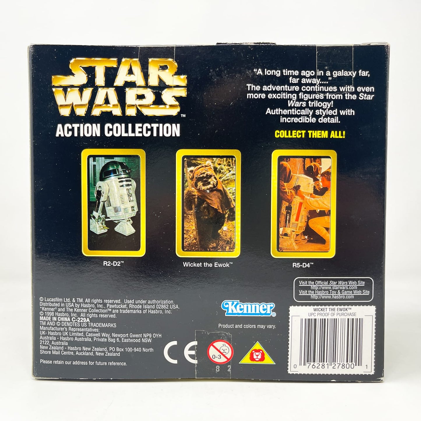 Vintage Hasbro Star Wars Mid MOC Wicket the Ewok - Hasbro Action Series 12 inch Scale (1997)