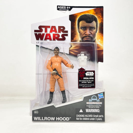 Vintage Hasbro Star Wars Mid MOC Willrow Hood BD53 - Hasbro Legacy Collection 3.75"
