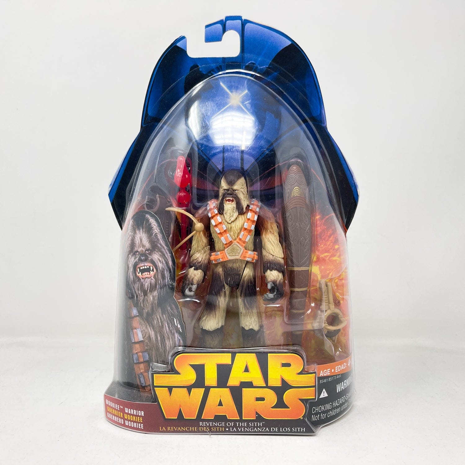 Vintage Hasbro Star Wars Mid MOC Wookie Warrior (Wookie Blaster Bash) #43 - Hasbro ROTS 2005