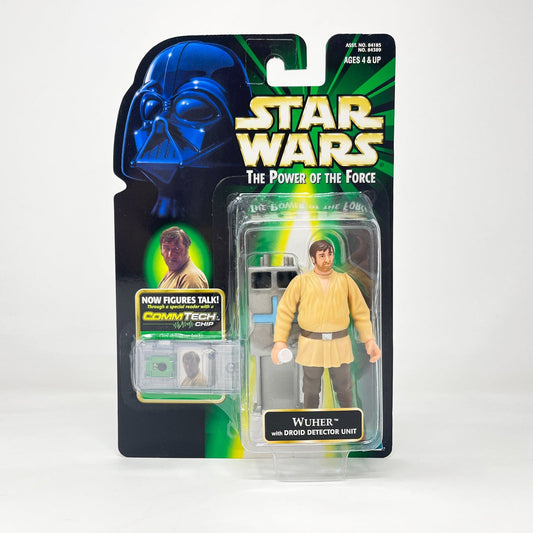 Vintage Hasbro Star Wars Mid MOC Wuher- Hasbro POTF2 Comm Tech (1999)