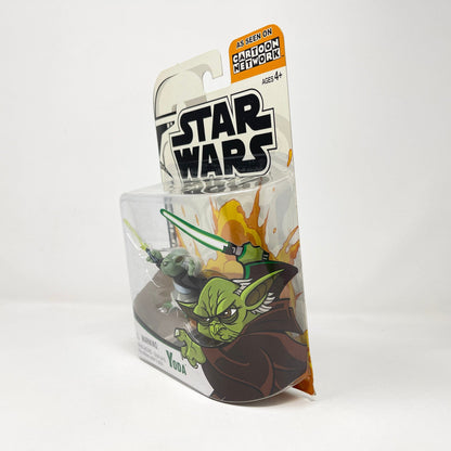 Vintage Hasbro Star Wars Mid MOC Yoda (2003) - Hasbro Tarkovsky Clone Wars Animated Figure MOC