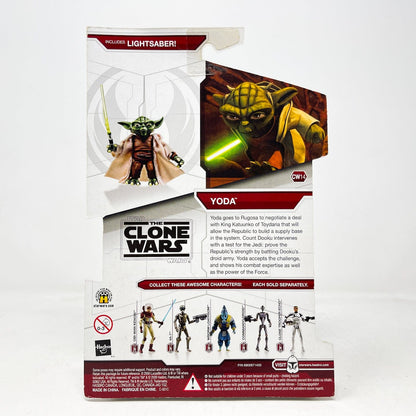 Vintage Hasbro Star Wars Mid MOC Yoda CW14 - Hasbro The Clone Wars 3.75"