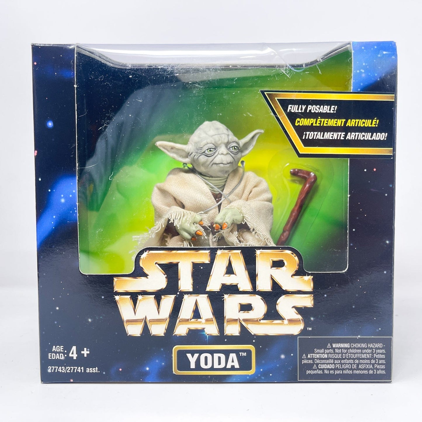 Vintage Hasbro Star Wars Mid MOC Yoda - Hasbro Action Series 12 inch Scale (1997)