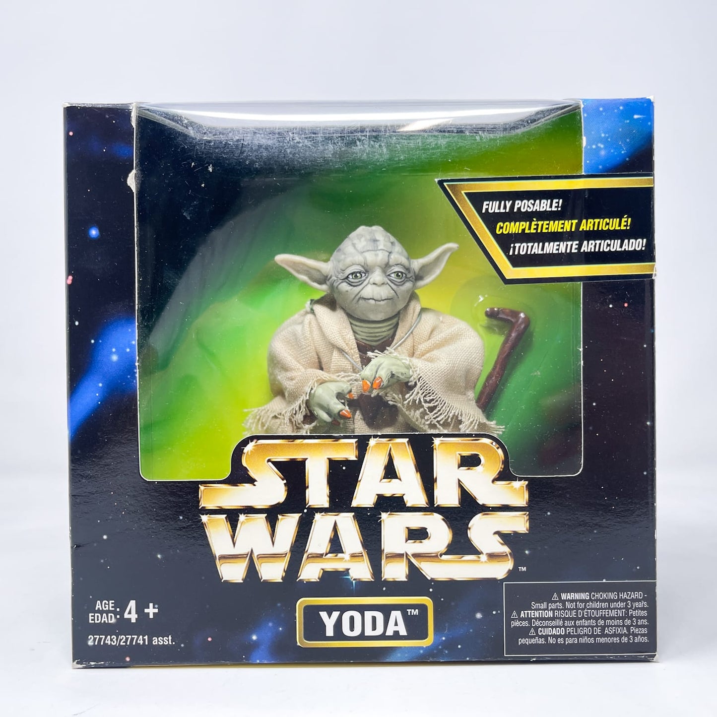 Vintage Hasbro Star Wars Mid MOC Yoda - Hasbro Action Series 12 inch Scale (1997)