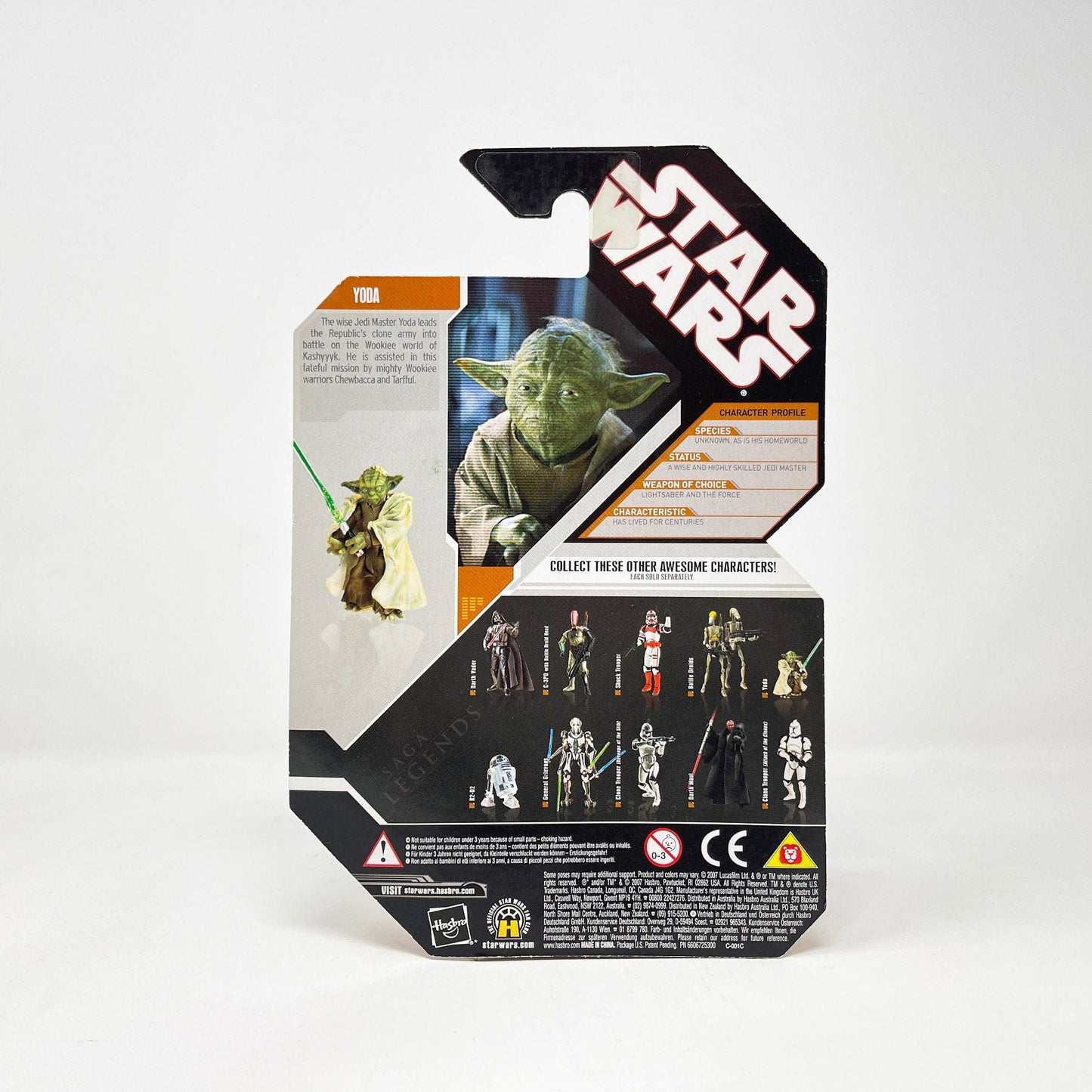 Vintage Hasbro Star Wars Mid MOC Yoda - Hasbro Saga Legends - 30th Anniversary Collection