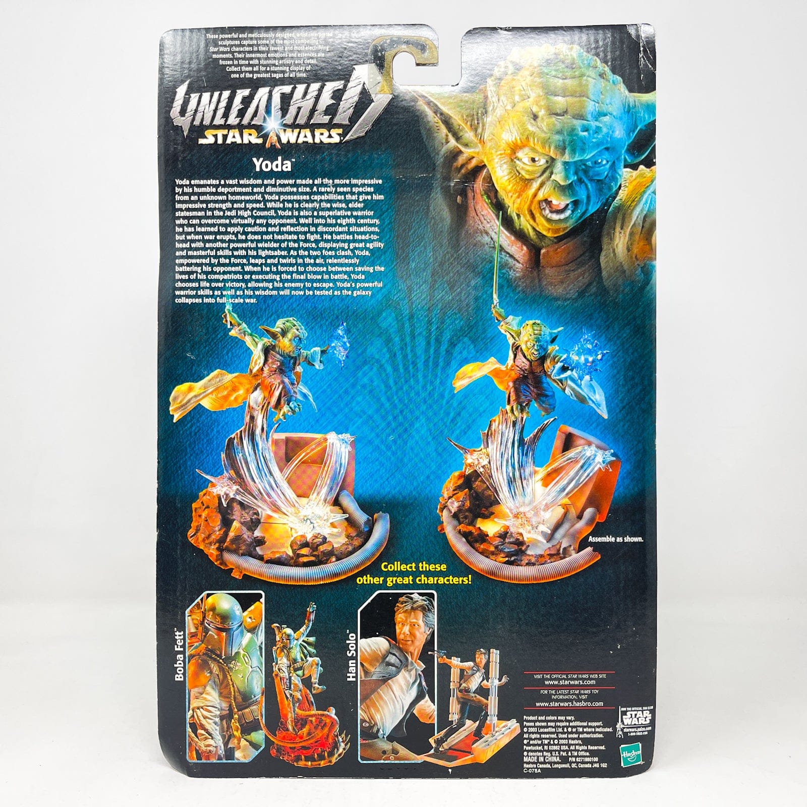 Vintage Hasbro Star Wars Mid MOC Yoda - Hasbro Unleashed Collection (2003)